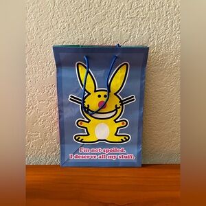 RARE Jim Benton Happy Bunny American Greetings Party Gift Bag
